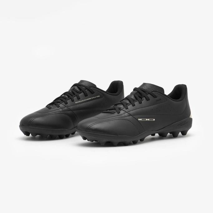 Decathlon Kipsta Sepatu Sepak Bola 100 MG - Hitam - 8808623 MS