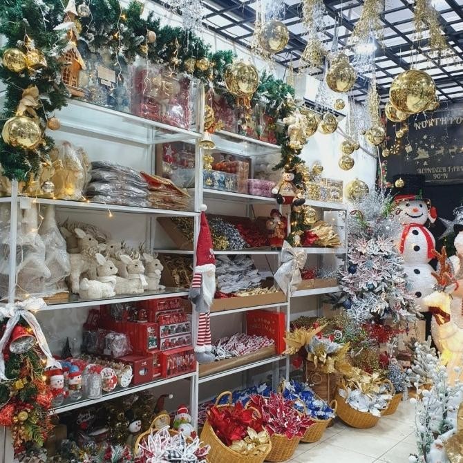 

Sale! Bunga Artificial Palsu Glitter Dekorasi Aksesoris Natal SJ Store 002