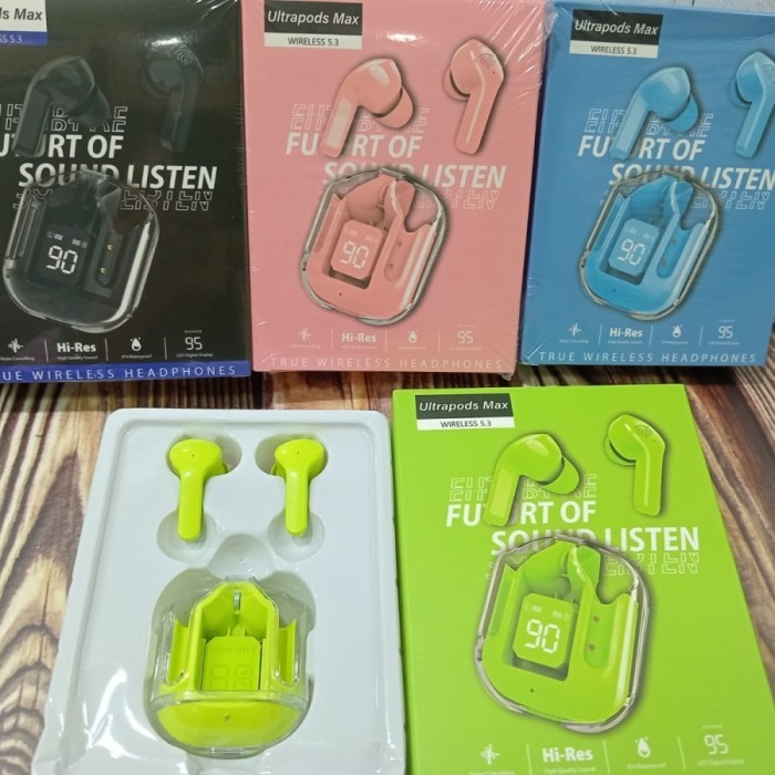 GRATIS ONGKIR A31 Ultrapods Max Wireless 5.3 Headset Bluetooth TWS A31 Macaron