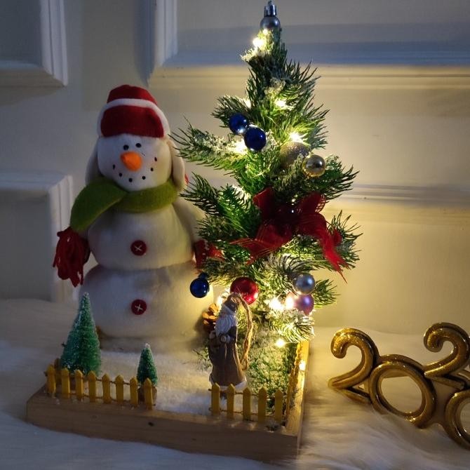 

Sale! Dekorasi Aksesoris Natal SJ Store Hiasan Christmas Pohon Meja 001