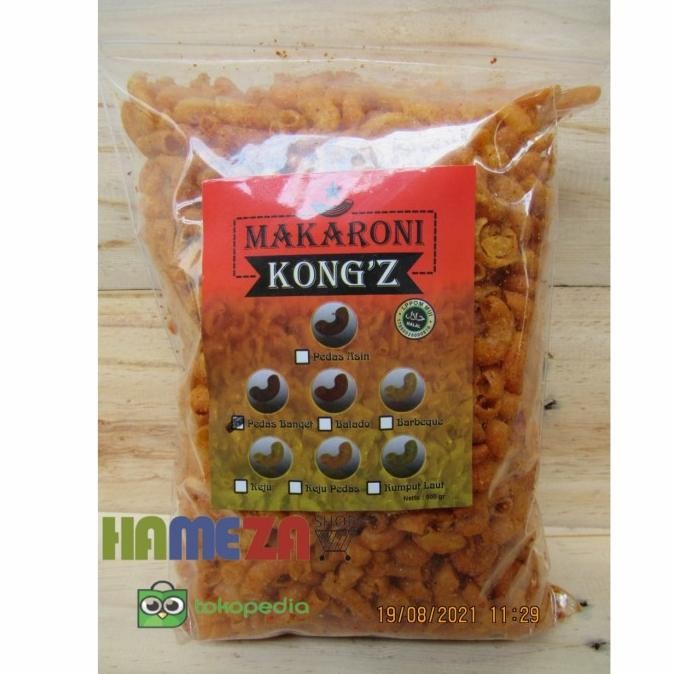 

TERBARU MAKARONI KONGZ / MAKARONI RENYAH, GURIH, HALAL / 500 GR !!!!!