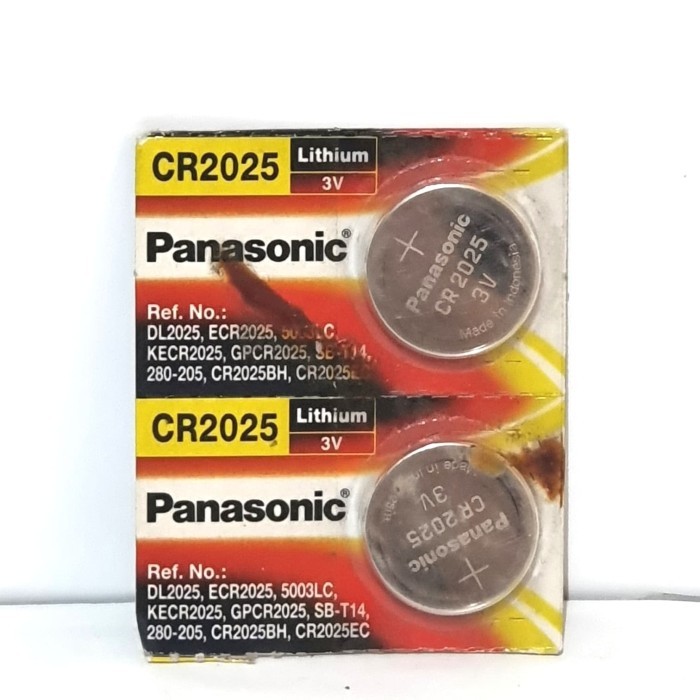 Baterai Panasonic Cr 2025 3 Volt. Isi 5 Per Strip