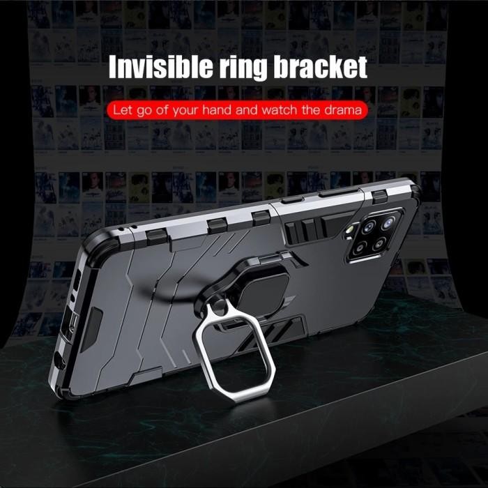 Casing Samsung Galaxy A12 A 12 Hard Case Magnetic Ring Cover Hardcase