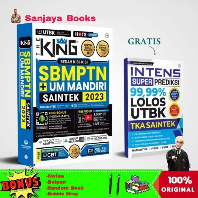

BUKU THE KING BEDAH KISI-KISI SBMPTN + UM MANDIRI SAINTEK 2023