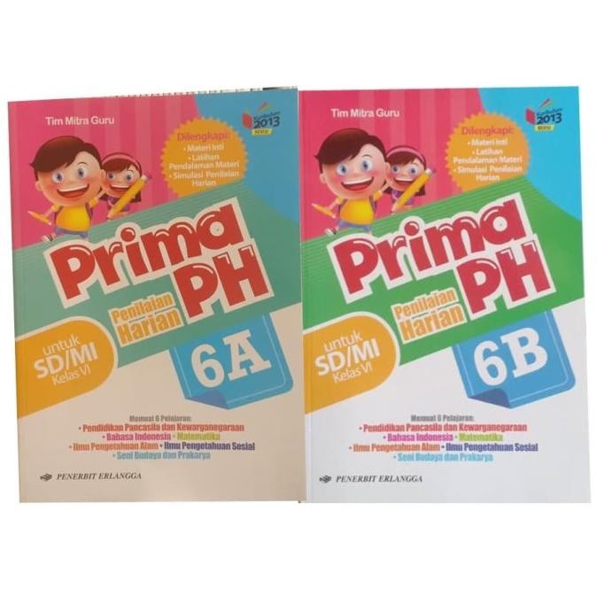 

ORIGINAL PAKET BUKU PRIMA PH 6A&6B K13N TIM MITRA GURU ERLANGGA
