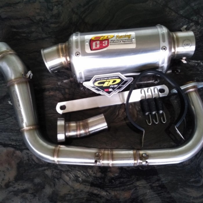 Knalpot Cld Racing Beat Karbu Beat Fi Type C3 Oval Doff