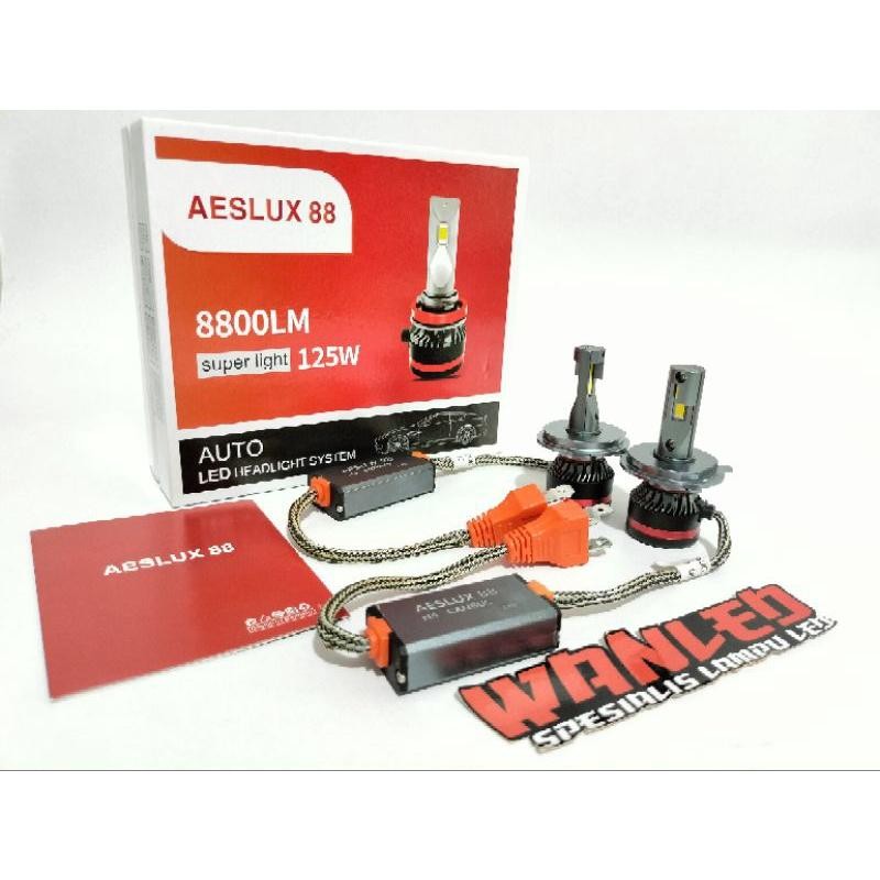 Aeslux 88 Headlamp Aeslux Led 8800 Lm Super Bright Canbus H11 Hb3 Hb4 H1 H7 H4