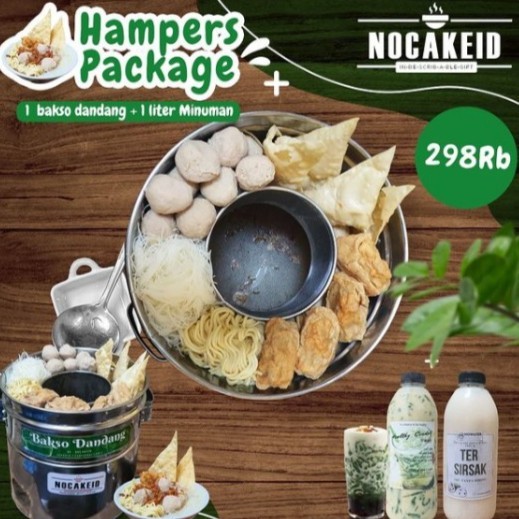 

paket Bakso dandang & 1 minuman , hadiah ulang tahun, hampers Package