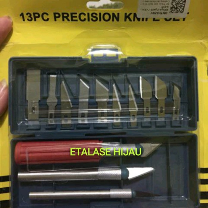 

Set Pisau Ukir Seni 13 in 1 Pahat Kayu Plastik