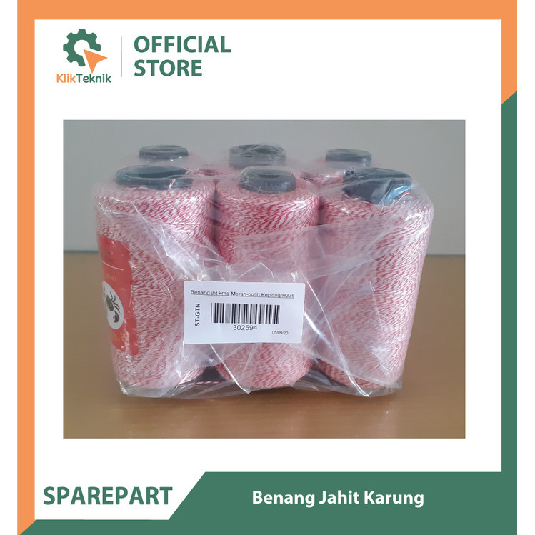Benang jahit karung Merah-putih Cap Kepiting