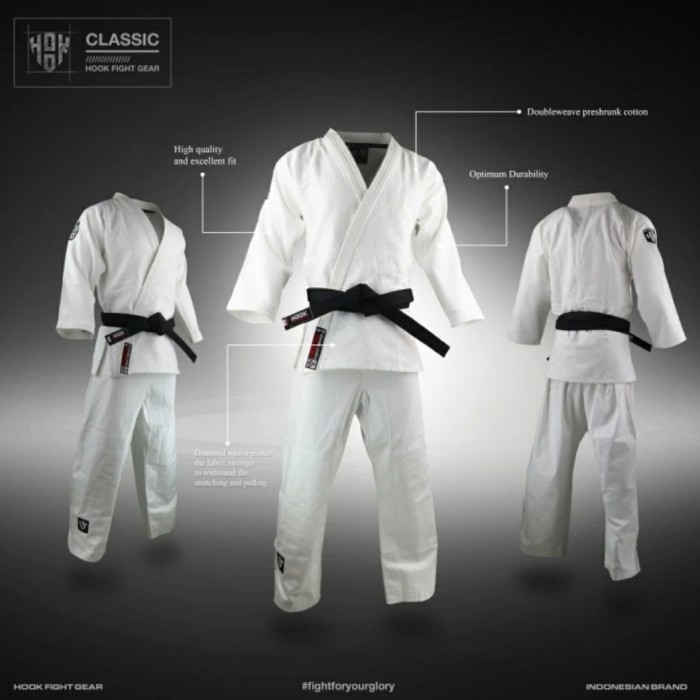 GI Judo Hook Fight Gear,GI Judo Hook,Baju Judo Hook, Baju GI,
