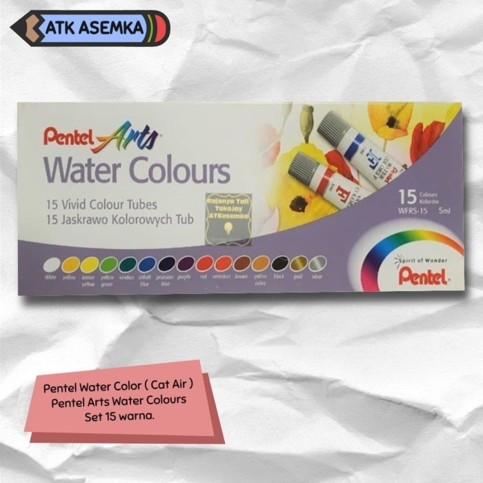 

Pentel Water Color 15 Warna ( Cat Air )