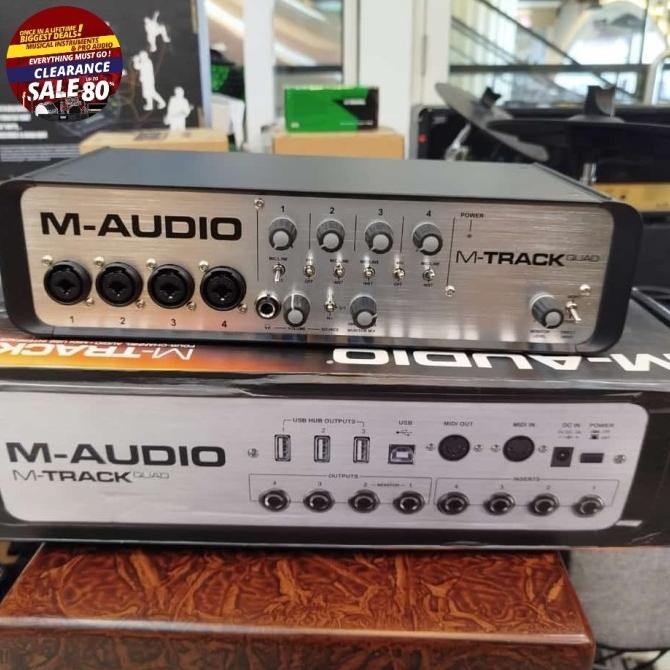 M-Audio m track quad audio interface