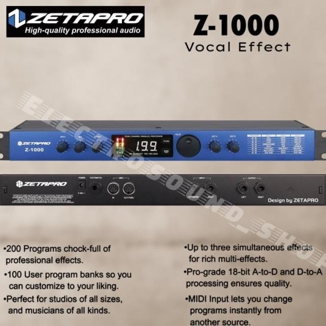 Effect Vocal / Efek Vokal Zetapro Z-1000 Original