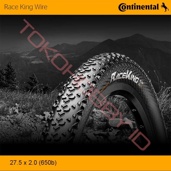 Continental Race King 27.5 2.0 650b Wired Yellow Label Ban MTB Kawat