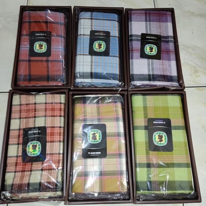 Ready Sarung Mangga Kain Sarung Mangga Tenun Motif Kotak