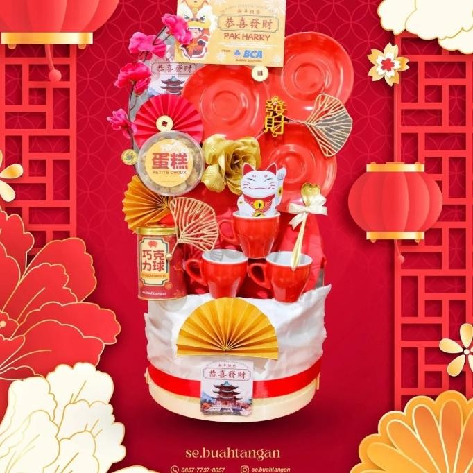 

''Terlaris" Hampers Imlek Parcel Sincia Cny 2024 Hamper Chinese New Year Half Murah