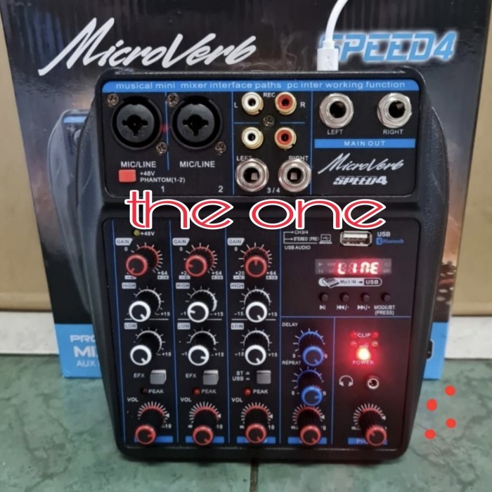 Mixer Audio Alesis Speed Up 4 ,Usb, Bluetooth,Mp3,Sd Card (4 Channel)