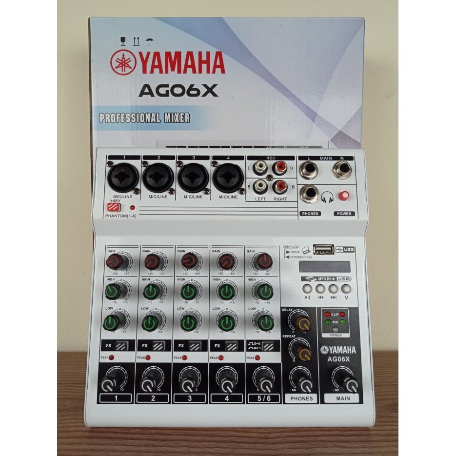 Mixer Mini Yamaha Ag06X/Audio Mixer 6 Channel Ag 06 X