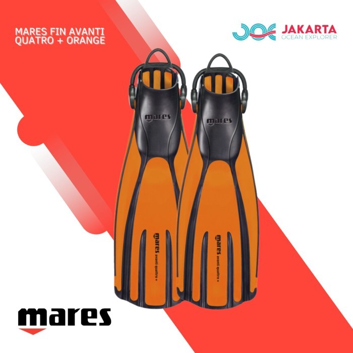 Mares Fins Avanti Quattro + Orange / Scuba Diving / Fins Diving Langsung Kirim