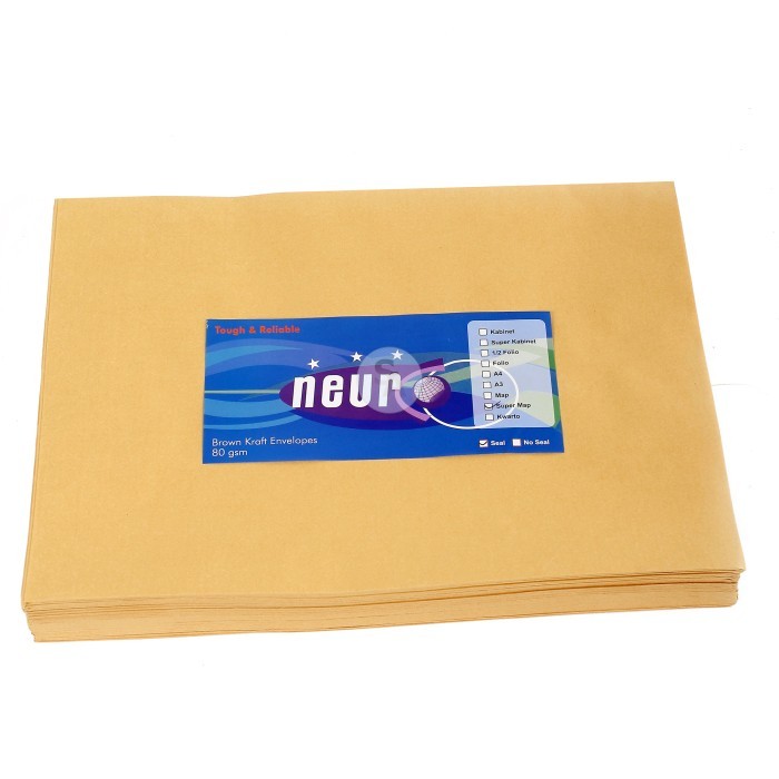 

Sale Neuro - Amplop Coklat Ukuran Super Map - Non Seal [1 Pack]