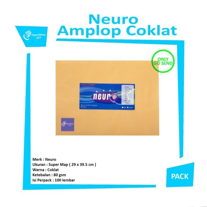 

Sale Khusus Gosend! Amplop Coklat Ukuran Super Map Neuro ( 29 X 39,5 Cm )