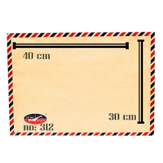 

Sale Amplop Tali Coklat A3 Airmail Bhg No.312 ( Isi 50 Pcs )