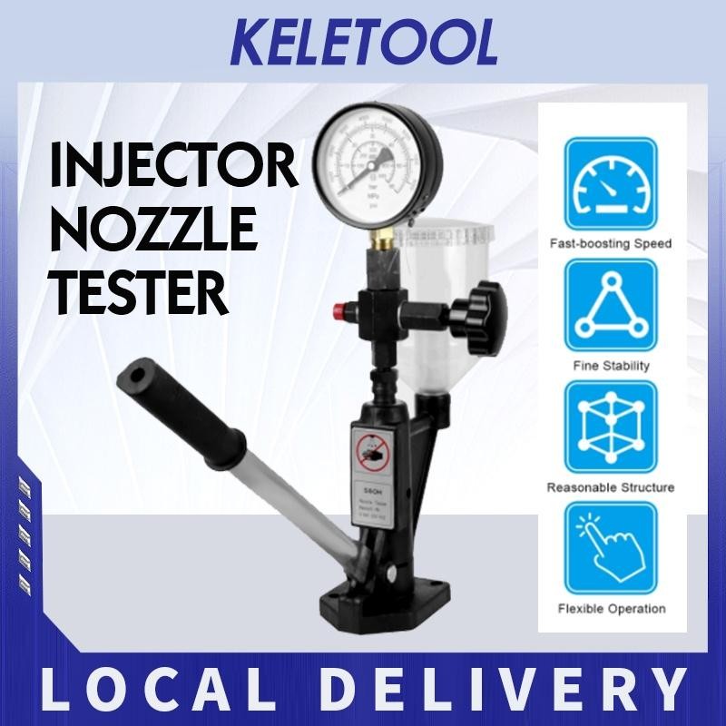 Injector Nozzle Tester Penguji Nosel Injektor Diesel Pompa Tangan Portabel Penguji Nosel Injektor Di