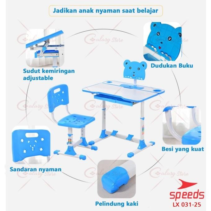 Terjangkau Meja Belajar Anak Meja Kursi Belajar Meja Tulis Portable Speeds 031-25