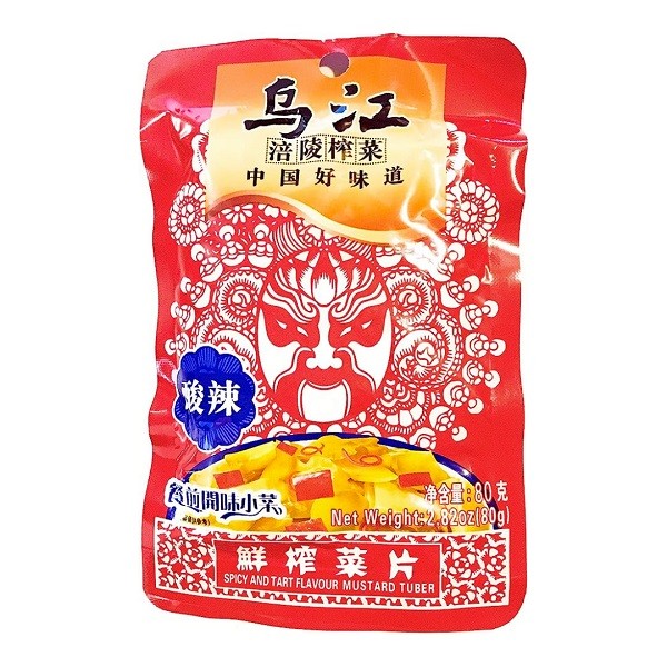 

WU JIANG SPICY AND TART FLAVOUR MUSTARD TUBER 80 GR