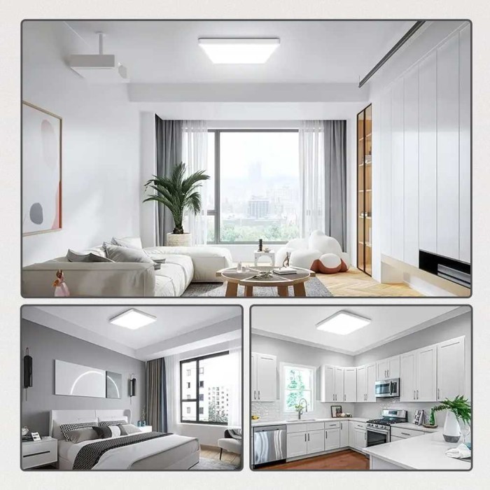 Murah Lampu Plafon Kotak / Lampu LED Ceiling 48W 40x40 cm Light Cool White Non COD