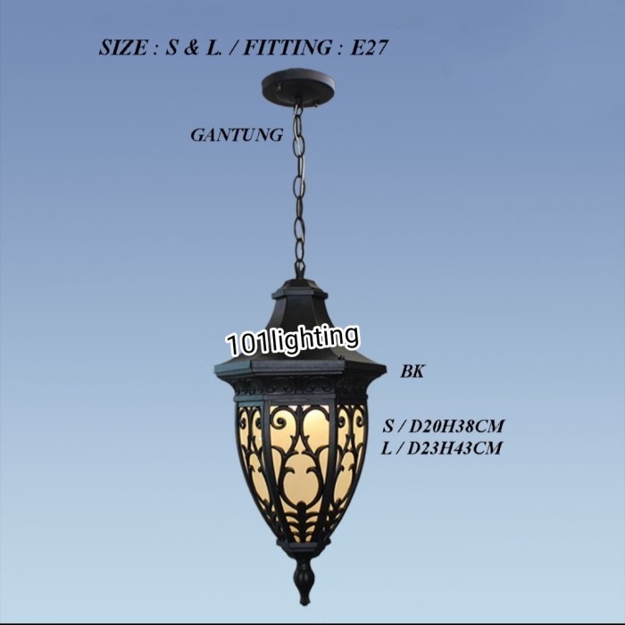 Murah lampu gantung teras Balkon klasik 2273-1 Non COD