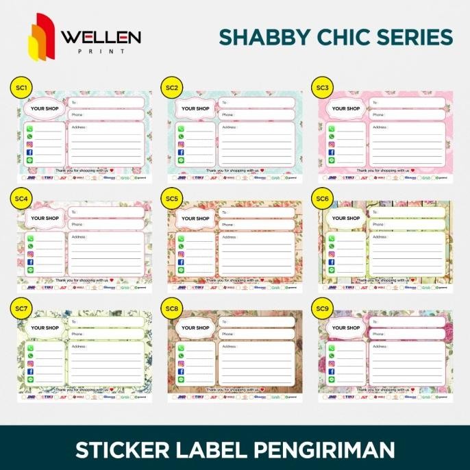 

Cetak Sticker Label Pengiriman Olshop Stiker HVS 160 gsm