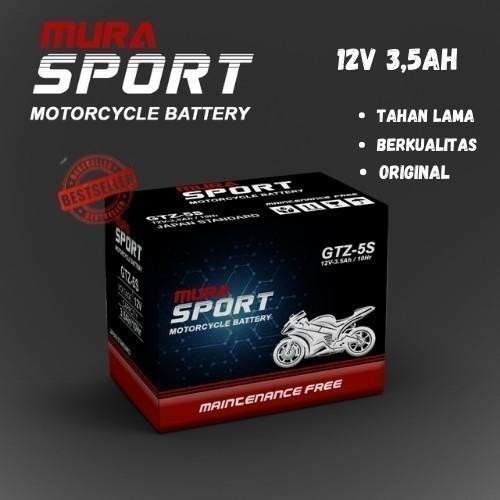 Aki Motor Kering Murah Gtz5S 12V 3,5Ah Honda Beat Karbu Original