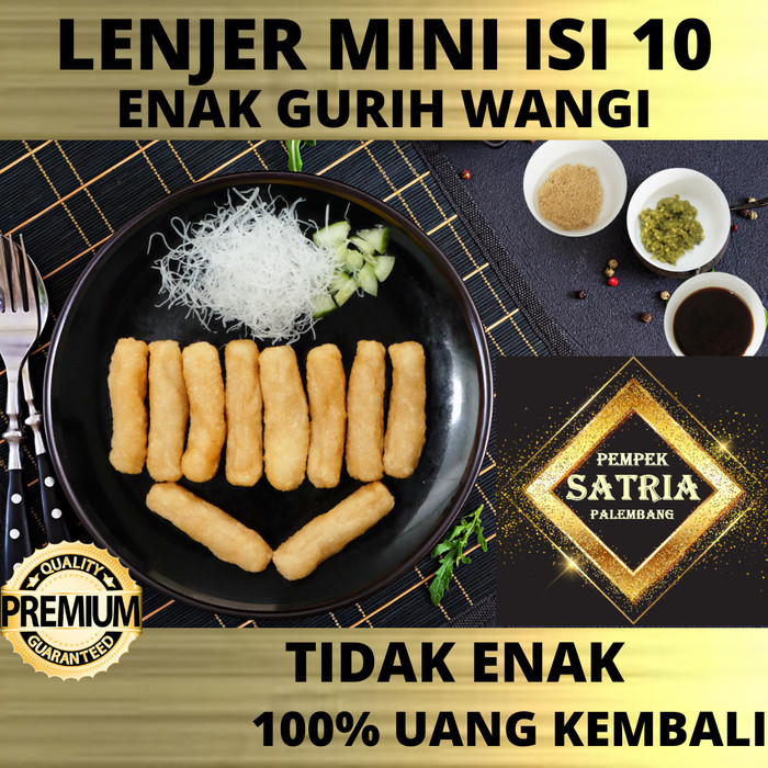 

Mpek empek Pempek Satria Palembang Tenggiri Lenjer Kecil 10 pcs beku TERBAIK