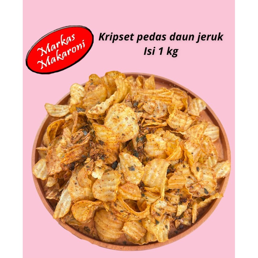 

kripset hah pedas daun jeruk 1kg BERGARANSI