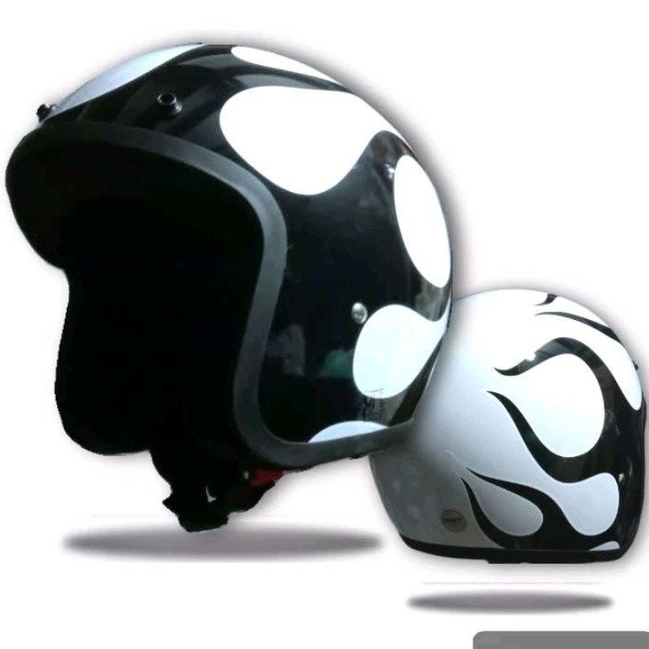 Gratis Ongkir Helm Retro Api Klasik