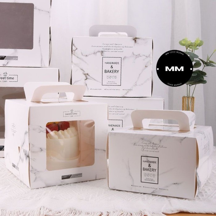 5pcs 20x20x15cm kotak dus kue tart dus kue tinggi box kue tart birthda