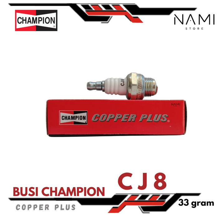 *CHAMPION BUSI CJ8 / CJ 8*  untuk Mesin Potong Rumput  AGRINDO TASCO , TANAKA , YAMAHA , VICTA , HUS