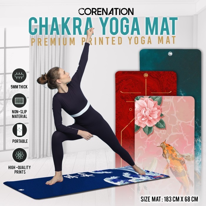 CoreNation Chakra Yogamat Matras Yoga / Matras Olahraga