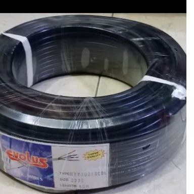 KABEL LISTRIK SERABUT HITAM 2X0,75/KABEL SERABUT 2X0.75 RAMBUT