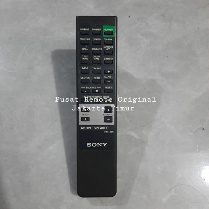REMOTE REMOT DVD ACTIVE SPEAKER SONY RM-J55 ORIGINAL