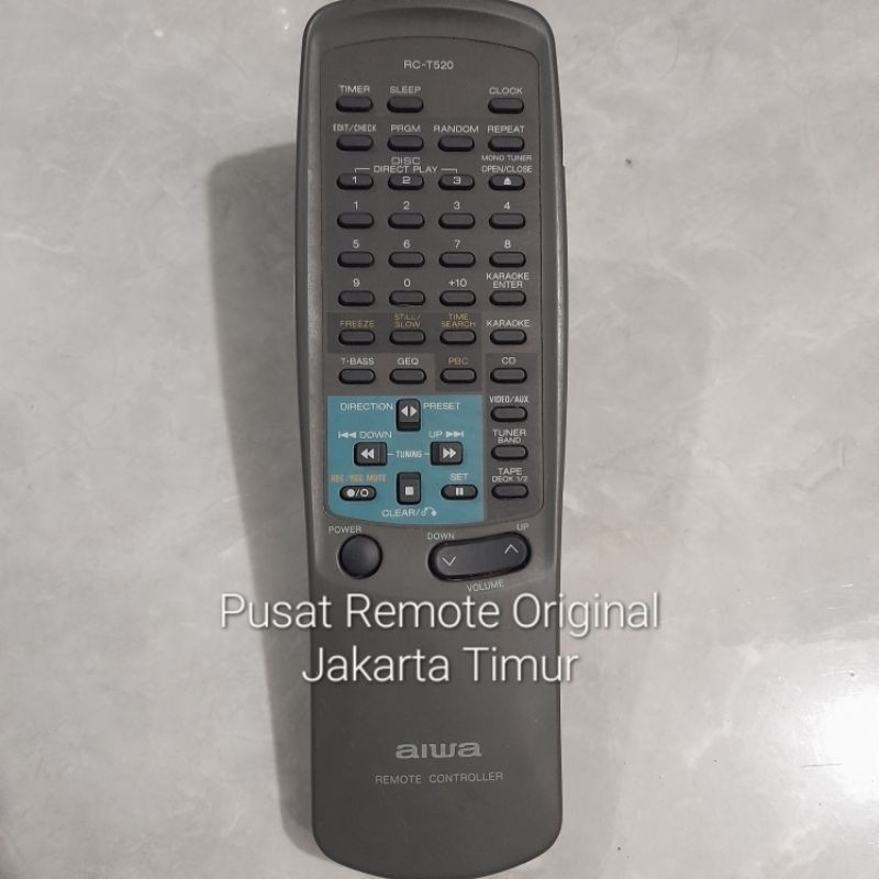 REMOTE REMOT DVD COMPO AIWA RC-T520 ORIGINAL ASLI
