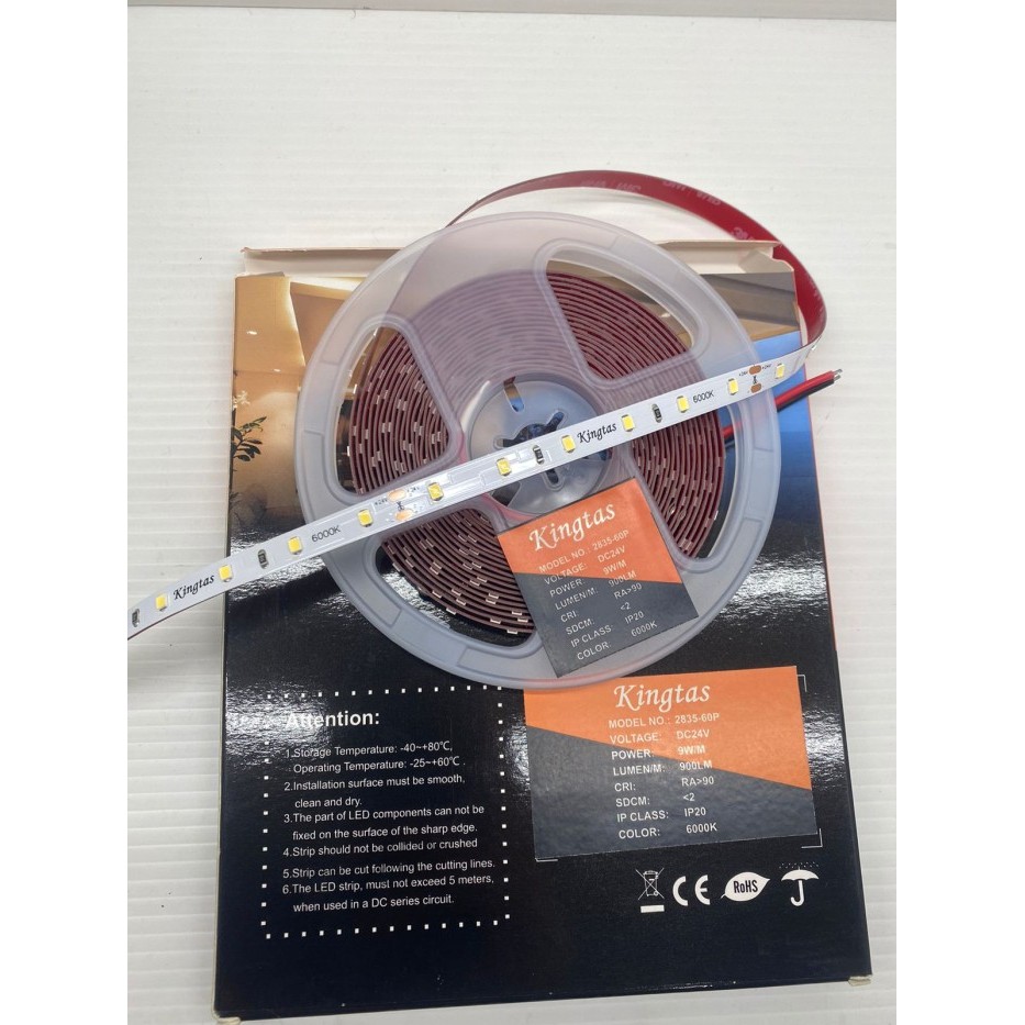 Murah Kingtas Strip Led 2835 60Led Led strip 24V DC 3000k 4000k 6000k Non COD