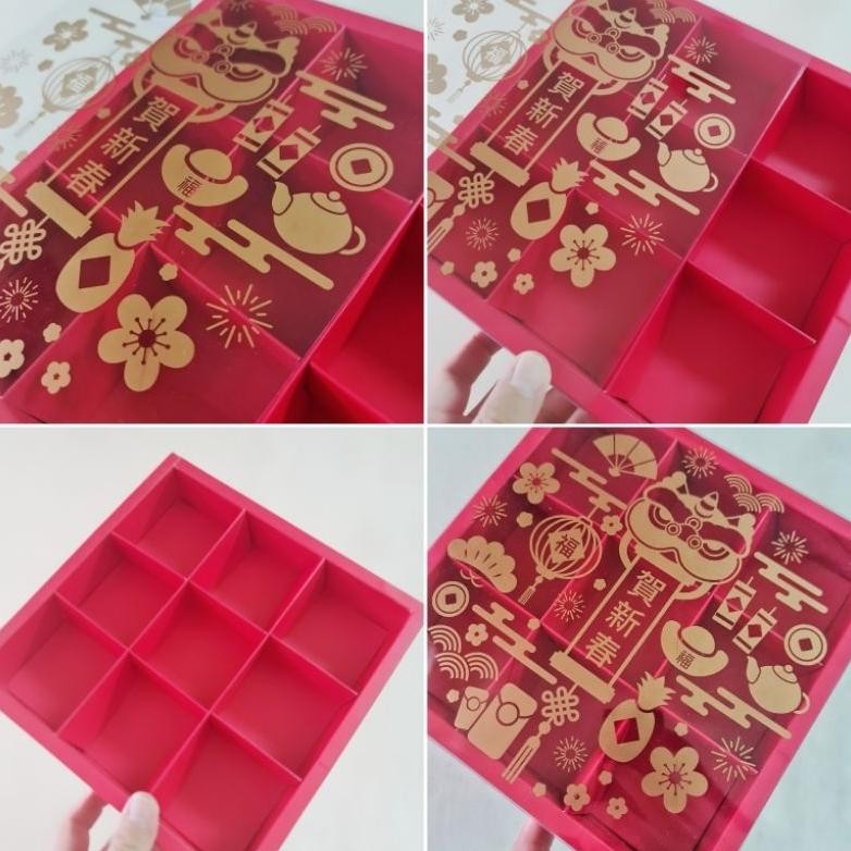 

BR - Dus Mika Imlek Fruitpie Sekat 9 uk. Sekat 7.3x7.3x4.5 cm " CNY II " ( 1 pack isi 5 pcs Dus & Kartu Ucapan) TERLARIS