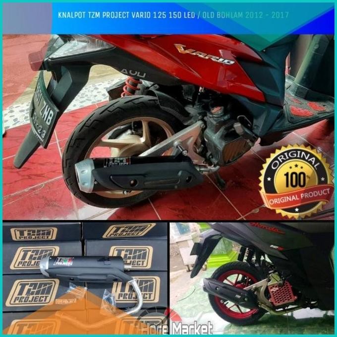 KNALPOT RACING TZM PROJECT VARIO TECHNO 125 150 OLD LED BOHLAM CBS 07D