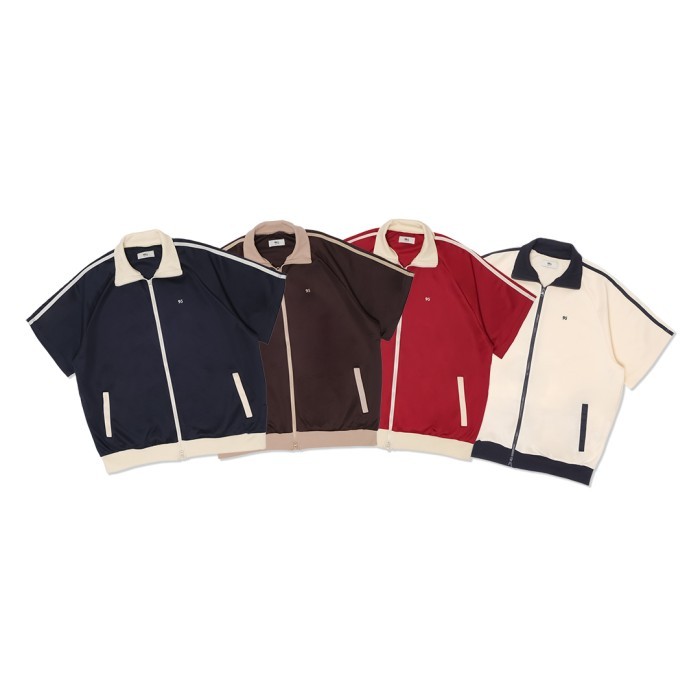 Murah Mono-Mart Number Embroidery Short Sleeve Track Jacket Non COD