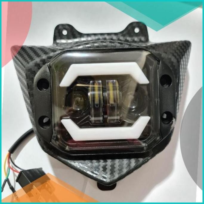 headlamp reflektor yamaha wr 155 pnp / lampu depan yamaha wr 155 set 0