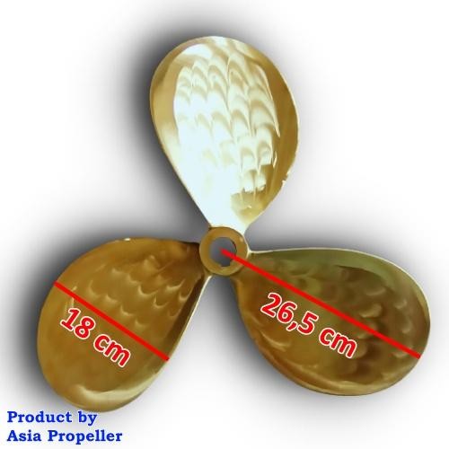 Propeller / Baling-Baling Kapal Kuningan Ukuran 21 X 19 |Asia Propeller