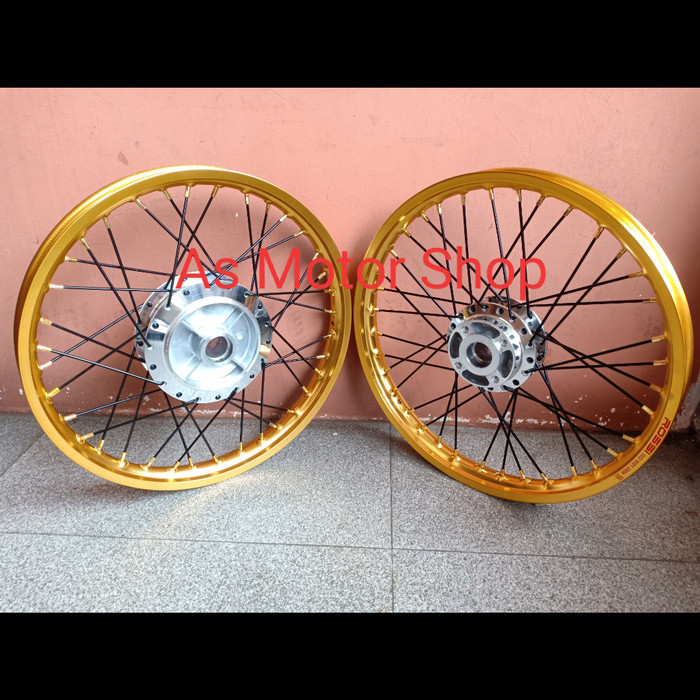 SEPAKET VELG ROSSI 140 -160 RING 17 TROMOL JARI JUPITER Z VEGA FIZR MX